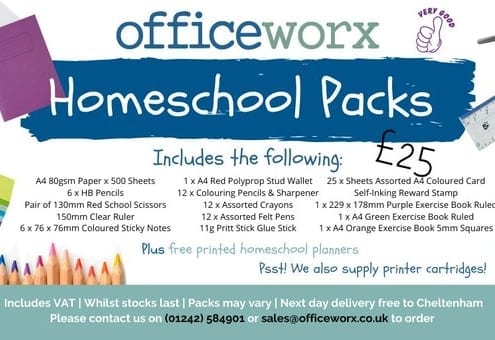 Officeworx Homeschool packs